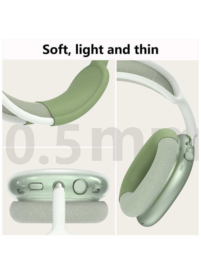 Anmi Silicone Headphone Case ,Pertain For AirPods Max Headphones, Anti Scratch，Sweat Proof,3 in 1 Ear Pad Covers/Ear Cups Cover/Headband Cover  - Image 5
