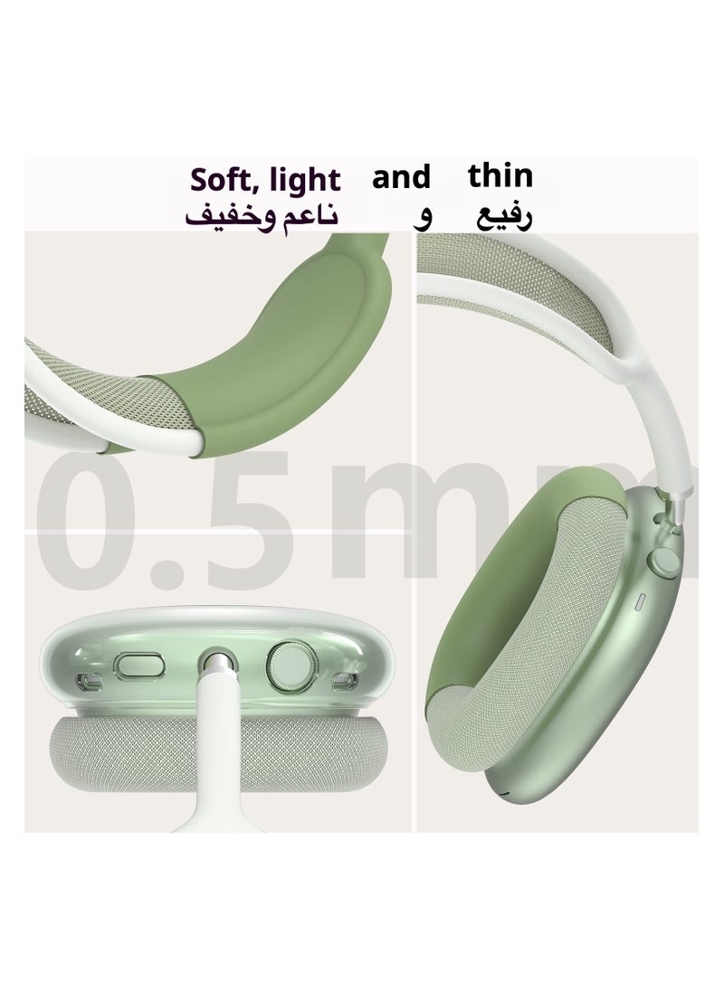 Anmi - Silicone Headphone Case ,Pertain For AirPods Max Headphones, Anti Scratch，Sweat Proof,3 in 1 Ear Pad Covers/Ear Cups Cover/Headband Cover - Image 1