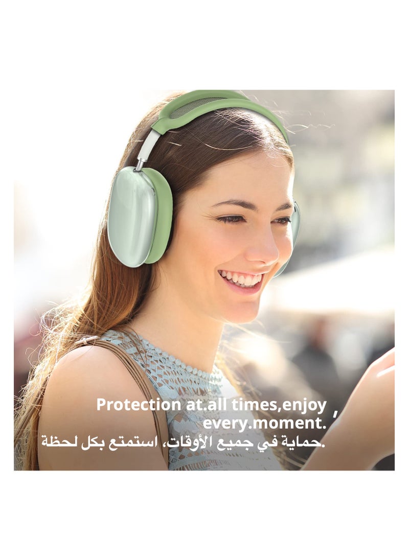 Anmi - Silicone Headphone Case ,Pertain For AirPods Max Headphones, Anti Scratch，Sweat Proof,3 in 1 Ear Pad Covers/Ear Cups Cover/Headband Cover - Image 1