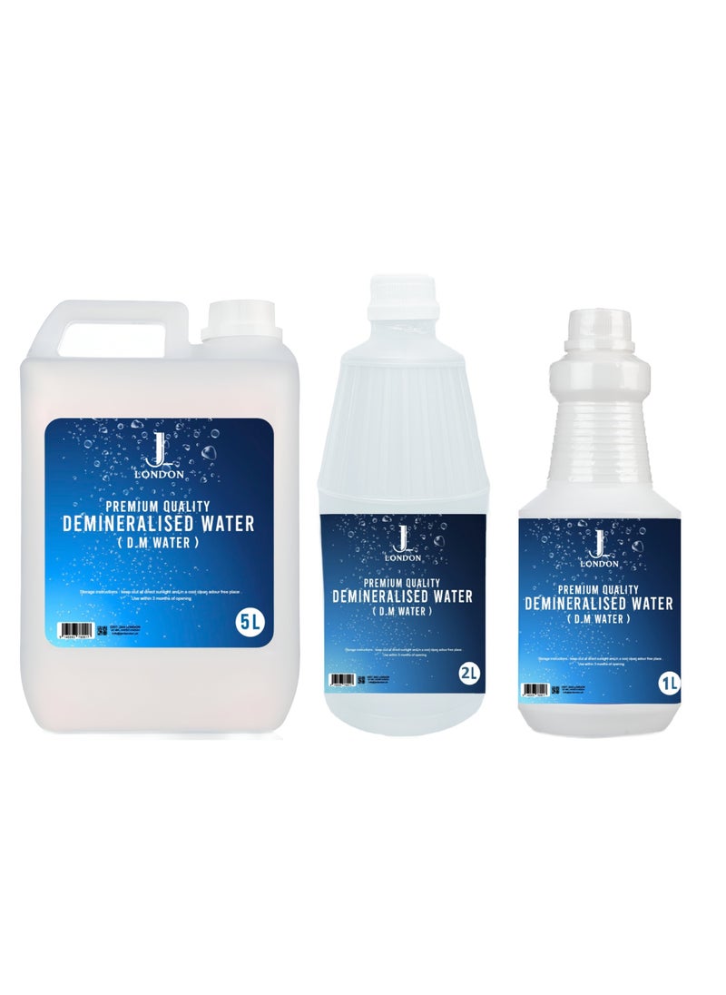 JAN LONDON - Demineralized Water: Premium Quality Demineralised Solution for Cosmetics, Irons, Steam Cleaners, Car Batteries, Radiators, Cleaning, and Aquariums - 4x 5 Litres - Image 1
