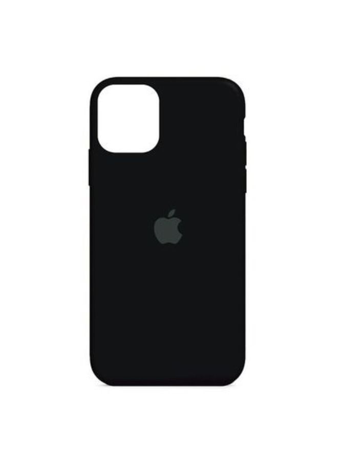 Silicone Back Case for iphone 12 Pro Max Black - Image 1