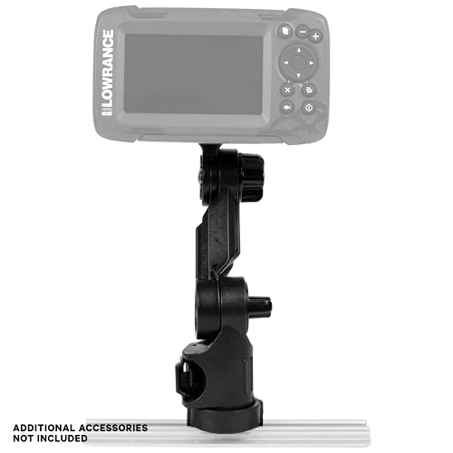 YakAttack Lowrance Hook2 Fish Finder Mount with LockNLoad | Compatible with Hook²-4X, Hook²-5, Simrad Cruise 5 | Track Mounted Kayak Fishing Accessory | Marine Electronics Bracket - Image 3