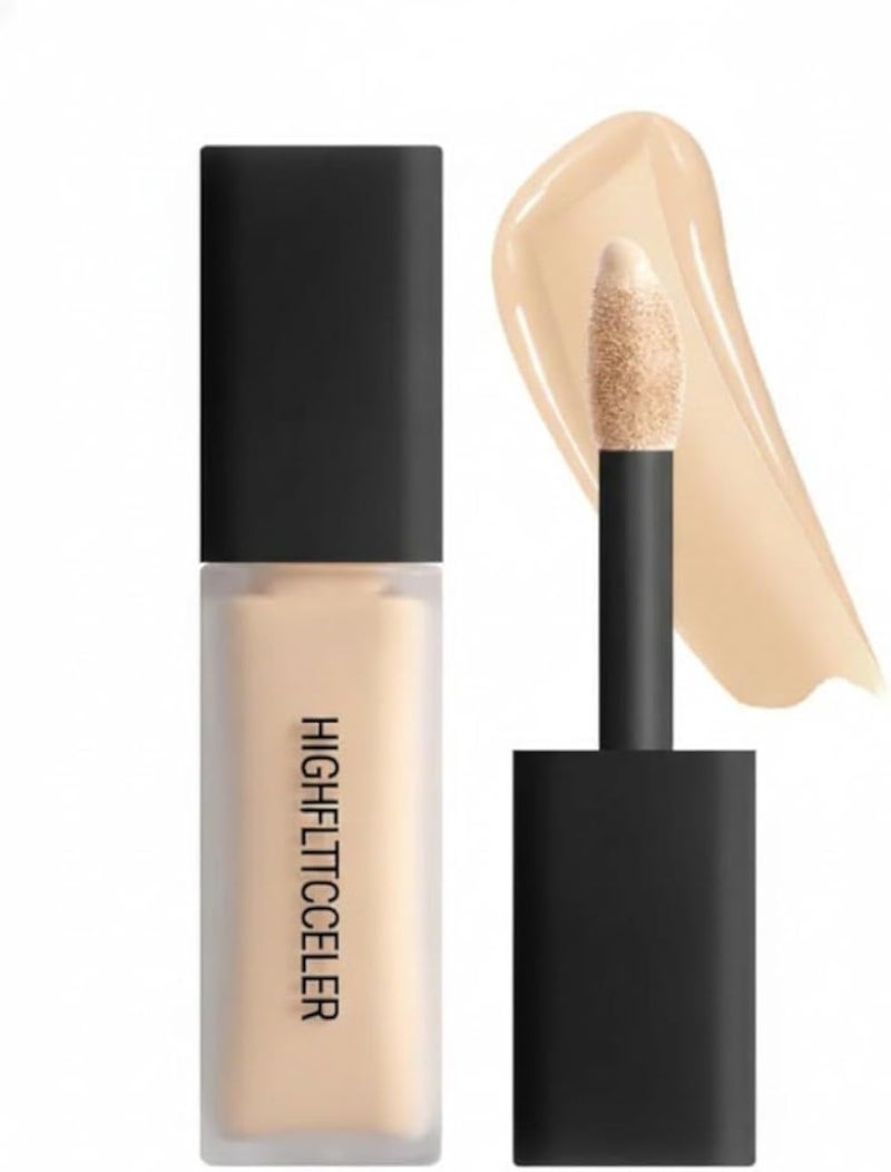 HIGHFILTER CONCEALER COLOR LIQUID BASE LIQIDE - Under Eye Color CONCEALER -High Coverage, Concealer Blinkers, Natural Finish,10 ml, Vegan Formula - 2.1N-MERINGUE COLOR