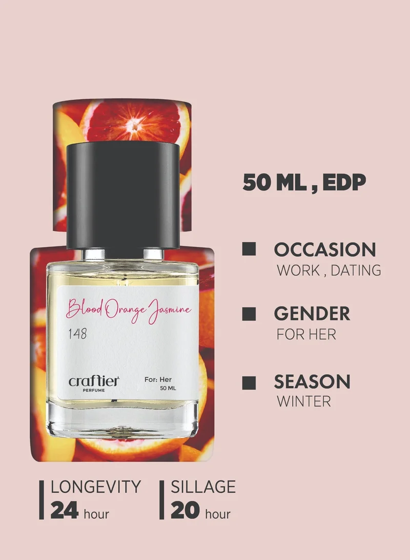 Craftier Perfume Inspired-L'Interdit Rouge BLOOD ORANGE JASMINE  - Inspired of-L'INTERDIT ROUGE, Eau De Parfum for Women - 50ml, Long Lasting Spicy Fragrance Upto 24 Hrs, Travel Size Women's Perfume for Women | Best Price UAE