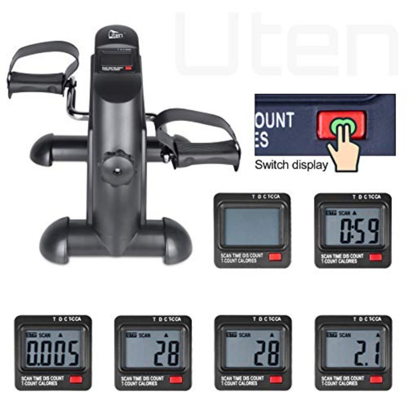 Mini Exercise Bike Pedal Exerciser Resistance Cycle Indoor Gym Office Fit - Image 3