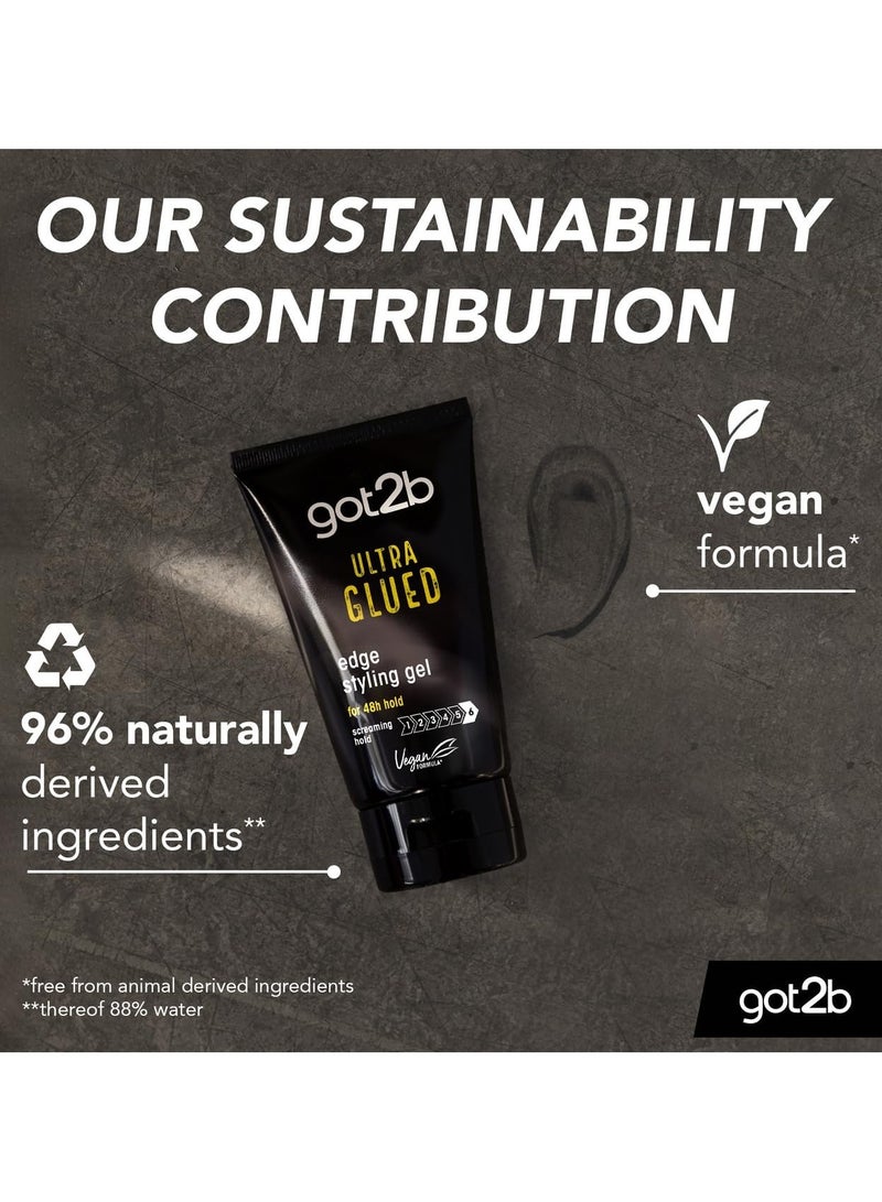 Got2B Ultra Glued Invincible Styling Hair Gel, 6 Ounce - Image 3