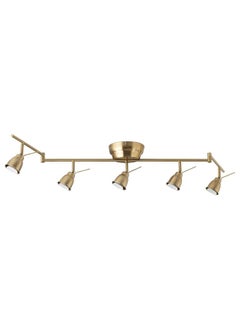 Zaboon Ceiling Track, 5-Spots, Brass-Colour  - Image 1