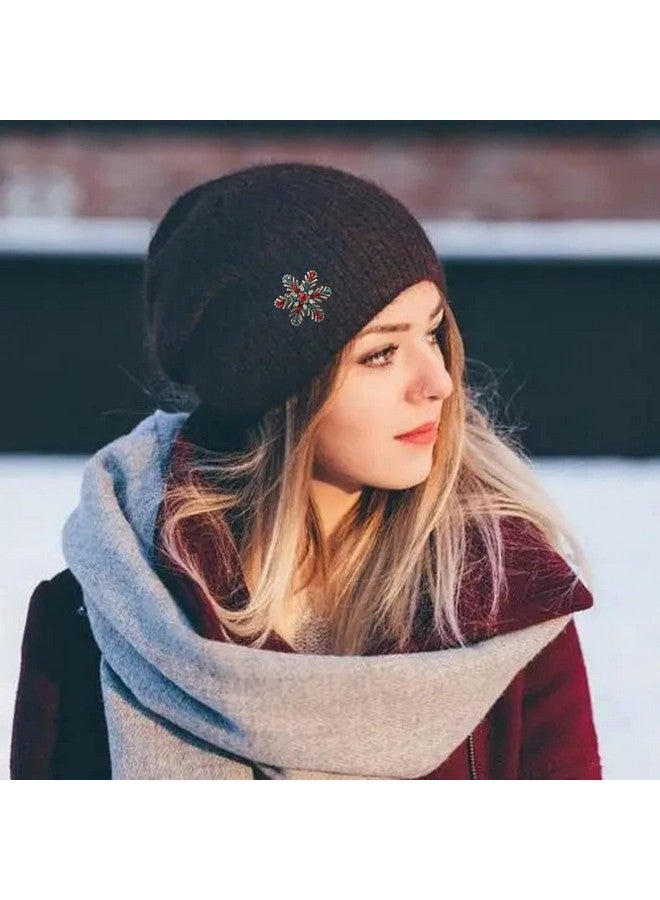 LifHap Christmas Winter Snowflake Brooch,Xmas Snowflake Brooch Pin Crystal Elegant Decorative Gift For Women - Image 3