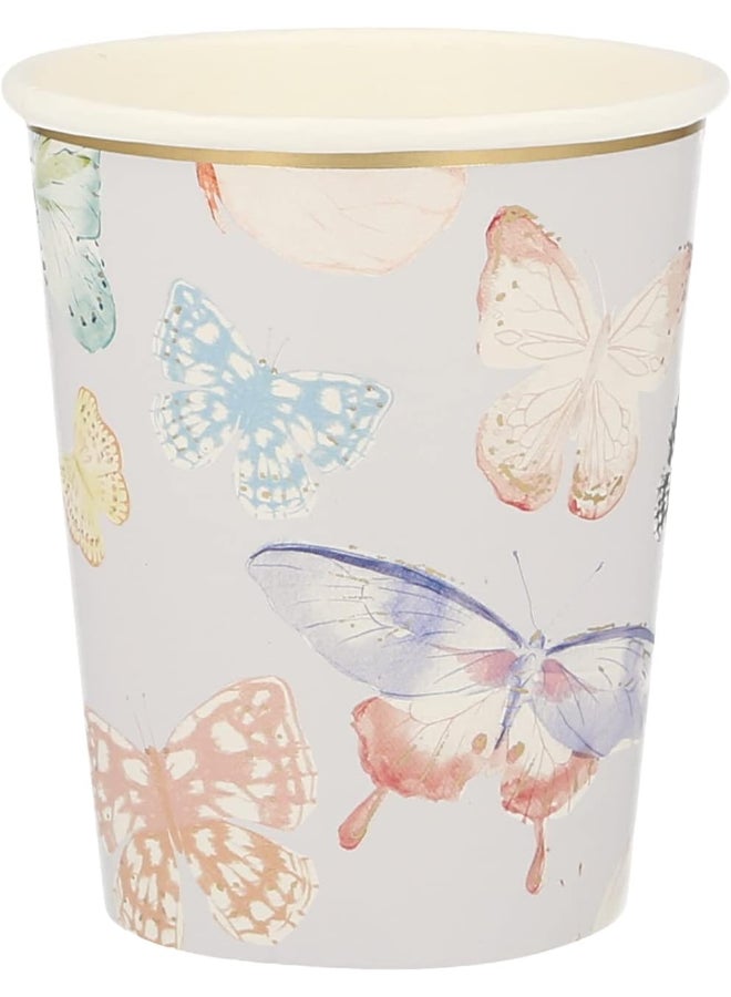 Meri Meri أكواب حفلة الفراشة - Image 1