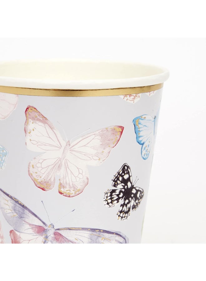 Meri Meri أكواب حفلة الفراشة - Image 2