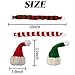 YOOHUA 32PCS Mini Knit Doll Hat and Scarf Small Santa Hat for Craft Christmas Knit Decoration Doll Clothing Accessories Gift Red and Green - Image 4