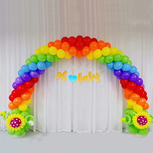 KAWKALSH 200pcs Balloons 5 Inch Assorted Colors, Small Mini Rainbow Latex Balloons for Party Birthday Baby Shower Anniversary Festival Arch Garland Decoration - Image 5