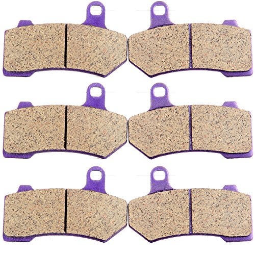 ECCPP Brake Pads for FLHTCU Ultra Classic Electra Glide 2008-2022, FLHR Road King FLHX Street Glide 2008-2022, Front and Rear Braking Pads Kits Set - Image 1
