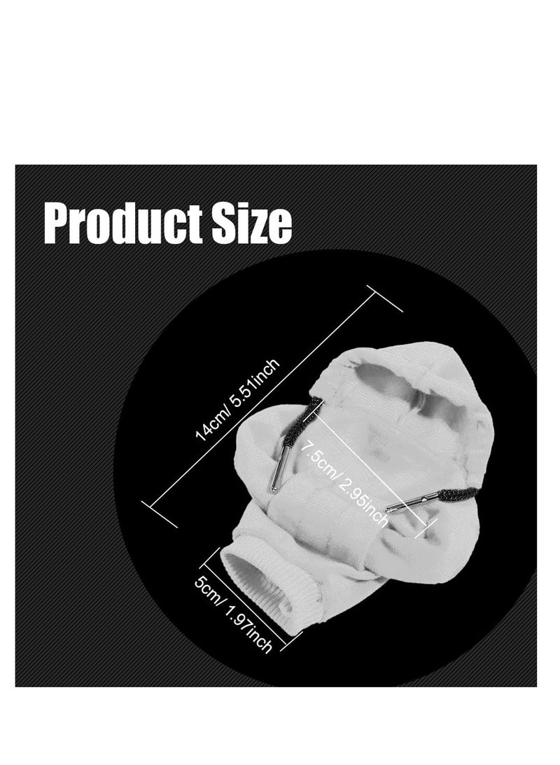 Excefore Sweatshirt Auto Gear Shift Knob Cover, Car Shifter Hoodie Gear Shift, Lever Knob Cover Car Interior Decoration for Most Vehicles (2pcs, Grey) - Image 2