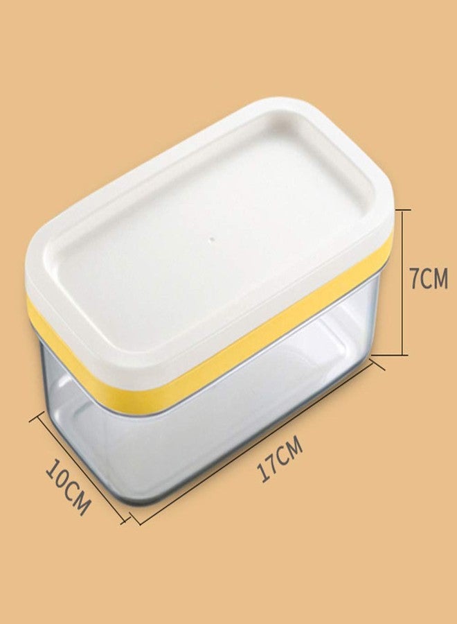 YOSINXU Butter Case With Lid - Dish Container for Food Storage, Rectangle Keeper With Sealing Lid Stick Butter Container Dish for Fridge, Easy Cutting Two 4oz Sticks - Image 2