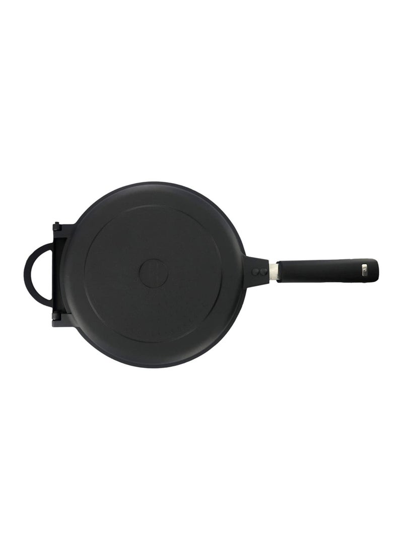 MasterPro CARLO CRACCO CAST ALUMINIUM DOUBLE ROUND GRILL PAN WITH INDUCTION BOTTOM 26X7.5 CM  - Image 2