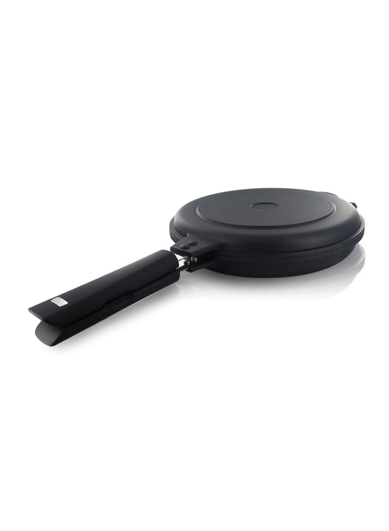 MasterPro CARLO CRACCO CAST ALUMINIUM DOUBLE ROUND GRILL PAN WITH INDUCTION BOTTOM 26X7.5 CM  - Image 3