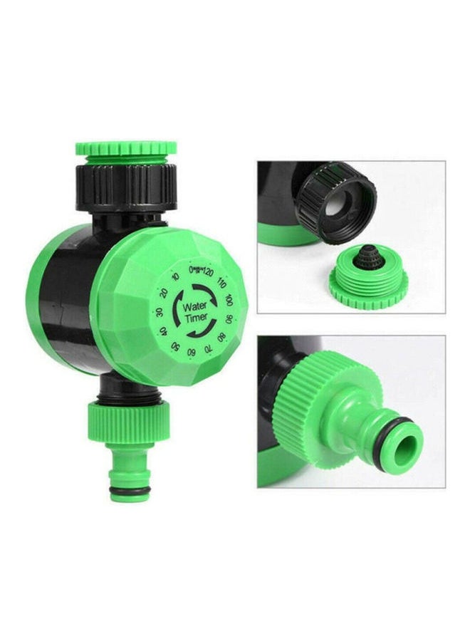 NIBEMINENT - 2-Hours Mechanical Watering Timer Garden Automatic Irrigation System Controller Green/Black 14x6x8cm - Image 1