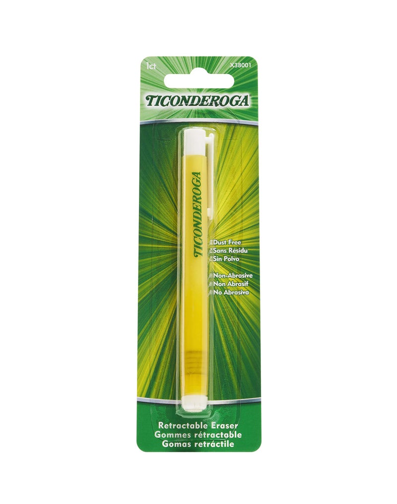 Ticonderoga Retractable Eraser White 1 Count 6 Packs X38001
