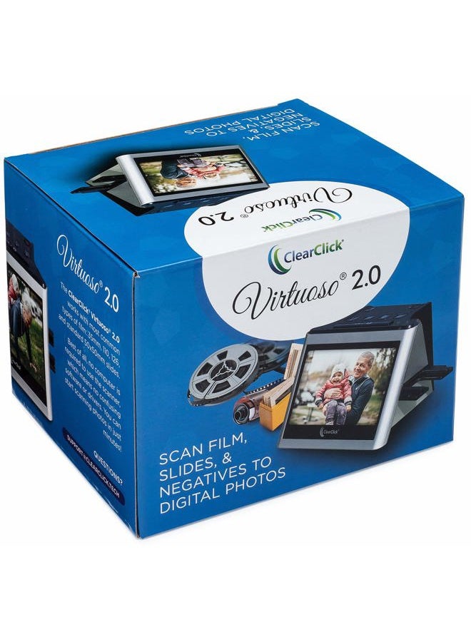 ClearClick Virtuoso 2.0 (Second Generation) 22MP Film & Slide Scanner with Extra Large 5" LCD Screen - Convert 35mm, 110, 126 Slides and Negatives to Digital Photos - Image 5