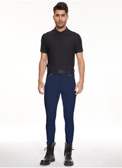 General Men Horse Riding Pants Knee Grip Equestrain Breeches Clothes Silicone Leggings Horseback Riding Tights  - Image 5