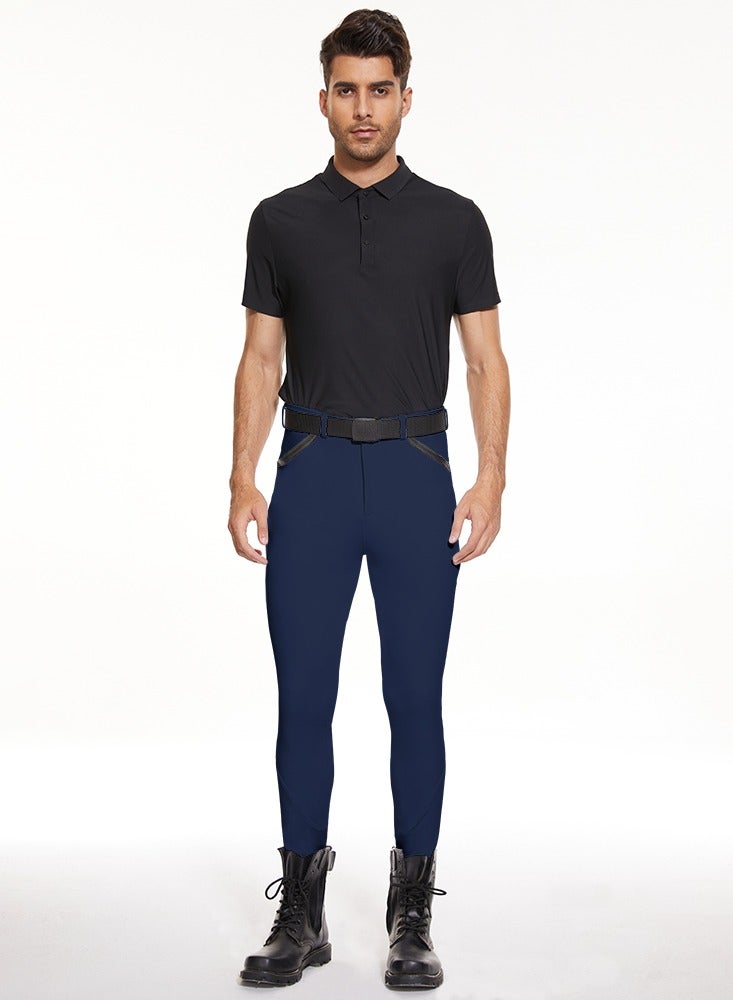 general Men Horse Riding Pants Knee Grip Equestrain Breeches Clothes Silicone Leggings Horseback Riding Tights - Image 5