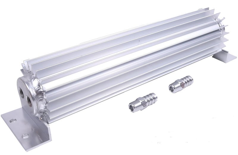 LSSOCH Dual Pass Aluminum Heat Sink Cooler for Fuel Power Steering and Engine Oil - Image 1