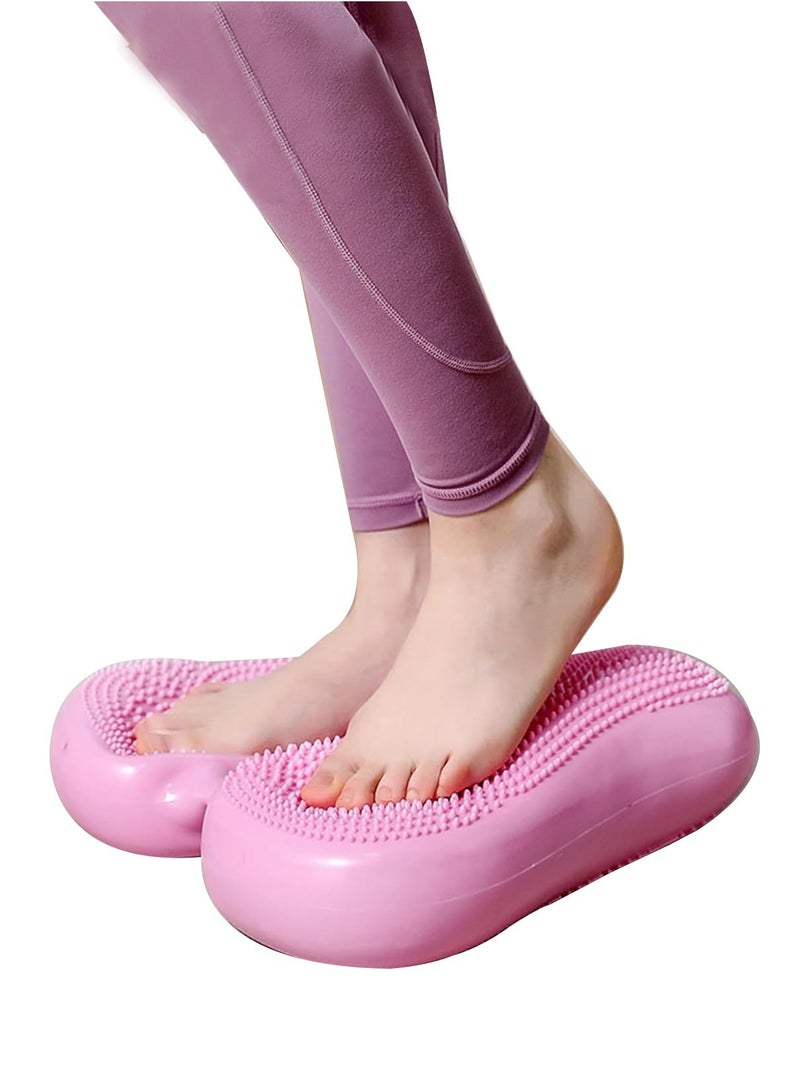 ALCOACH Inflatable Steppers for Exercise at Home Mini Air Stepper Stair Stepper for Girls Workout Foot Massage Balance Board for Yoga Training 220LB Capacity - Image 1