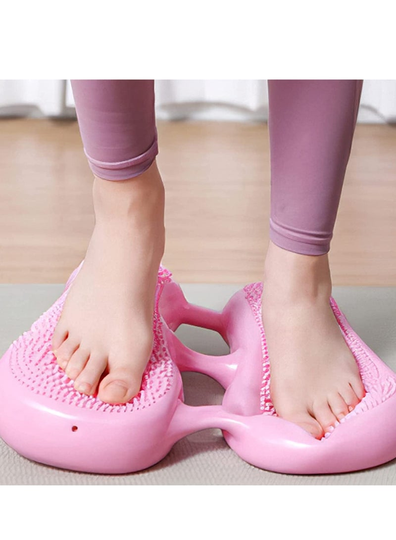 ALCOACH Inflatable Steppers for Exercise at Home Mini Air Stepper Stair Stepper for Girls Workout Foot Massage Balance Board for Yoga Training 220LB Capacity - Image 4