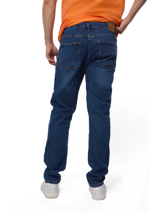 Premoda بنطال جينز مستقيم ورفيع ومتوسط الارتفاع - Image 3