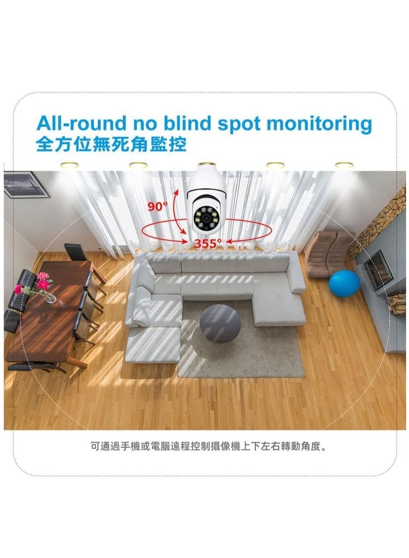 ELTRAZONE New model 1080p WiFi Home Smart Camera, Indoor Security Surveillance with Night Vision, Monitor with iOS, Android App, Compatible with Google Home for safety - Image 3
