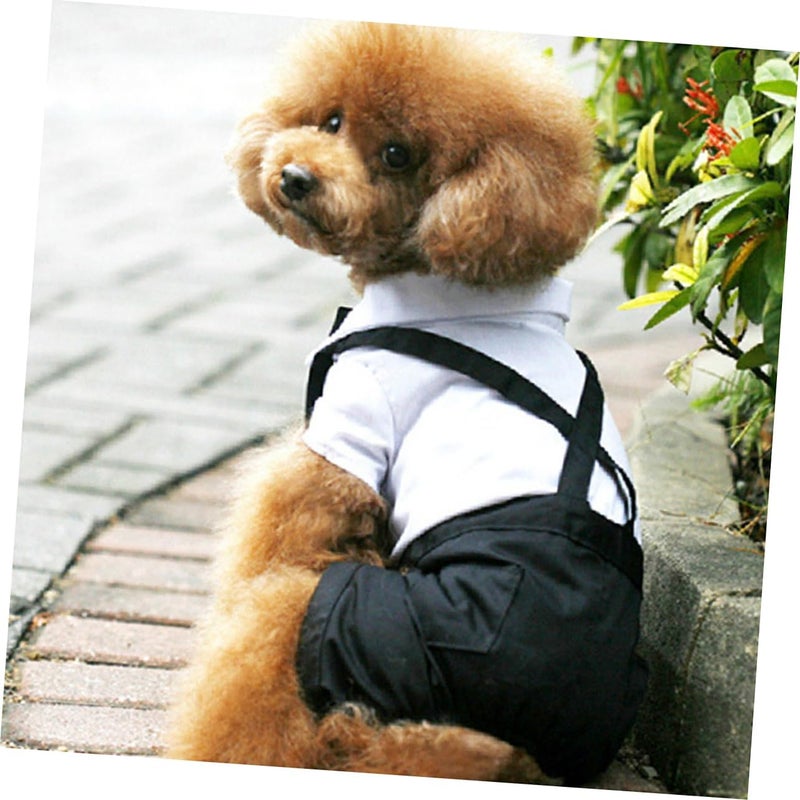 Elegant Pet Suit Bow Tie for Weddings Birthdays and Special Occasions Stylish Pet Formal Wear for Dogs - Image 2