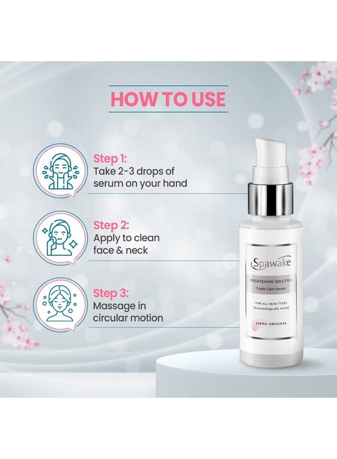 Spawake Vitamin C Face Serum Brightening Solution Triple Care With Vit C & B3 & E 50Ml - Image 5