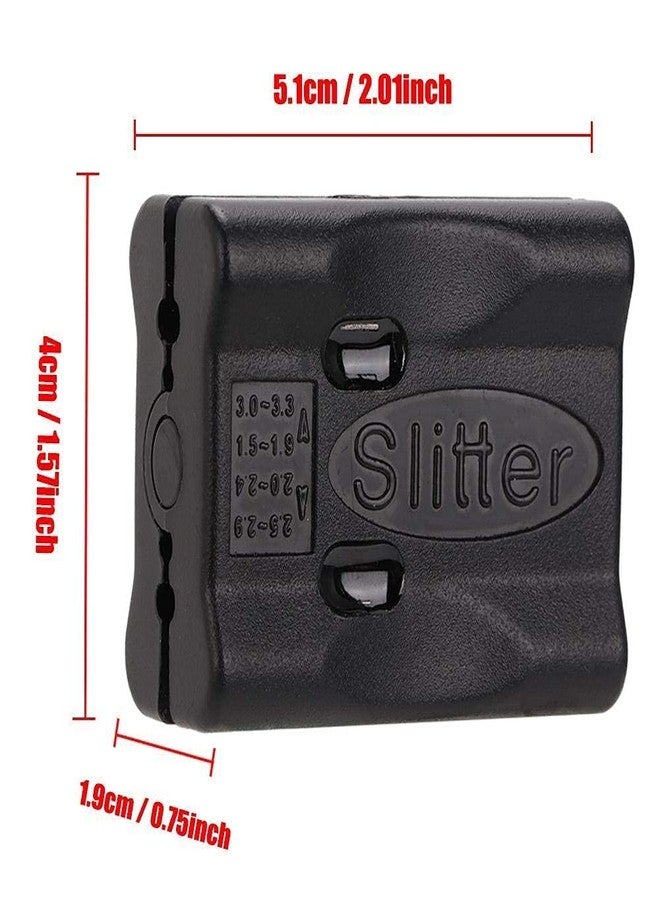 Corslet FTTH Fiber Optic Tool: Buffer Tube & Loose Tube Stripper with Cable Jacket Slitter and Cutter for 2-3mm Cables (Black) - Image 3