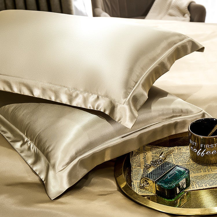 general Polyester Silk Pillowcase for Bed, Soft Imitation Satin Pillow Cover, 48x74cm - Image 5