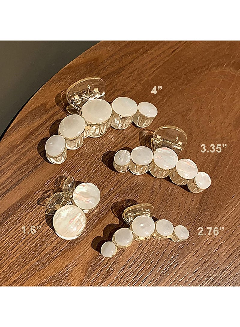 Goolsky مشابك شعر حورية البحر، 4 قطع مشابك كبيرة، مشابك شعر غير قابلة للانزلاق، هدية ضخمة للشعر الرقيق، للفتيات، وللصديقة - Image 2