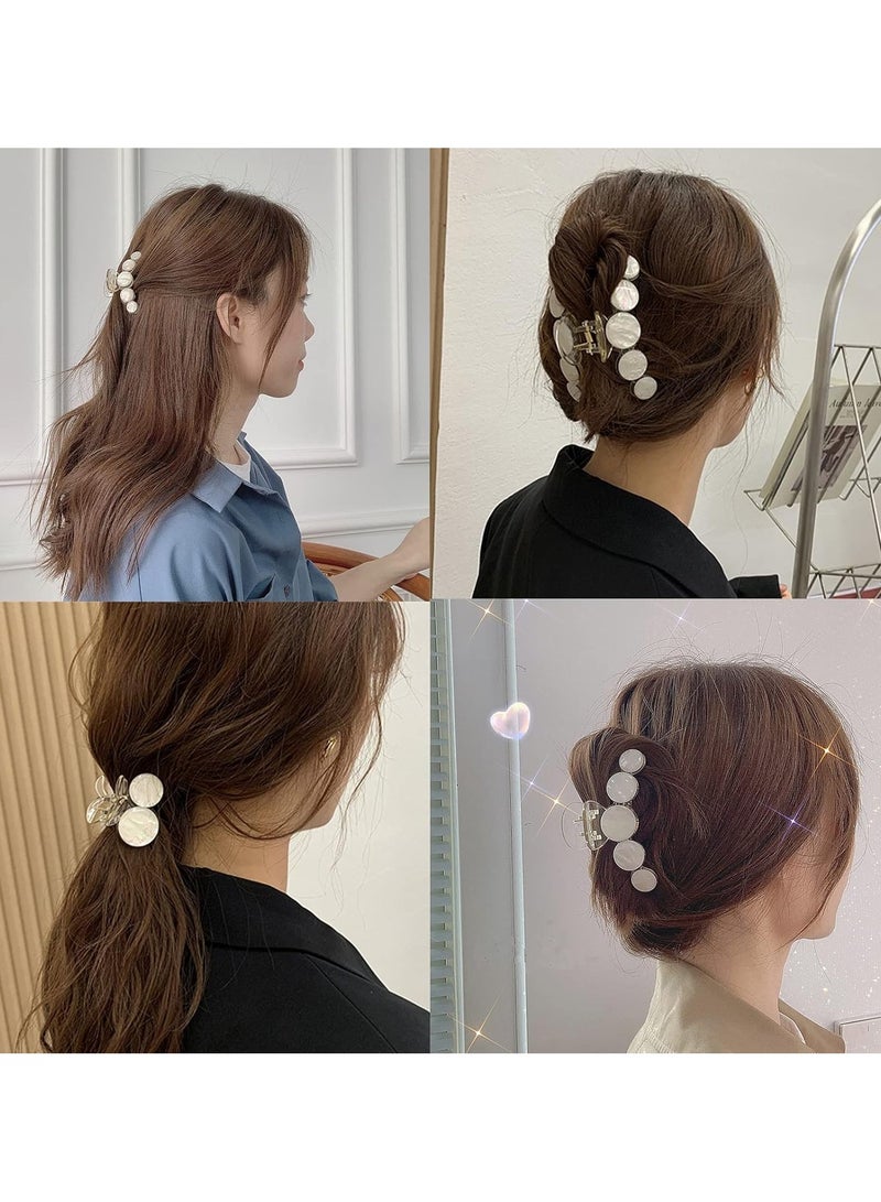 Goolsky مشابك شعر حورية البحر، 4 قطع مشابك كبيرة، مشابك شعر غير قابلة للانزلاق، هدية ضخمة للشعر الرقيق، للفتيات، وللصديقة - Image 3