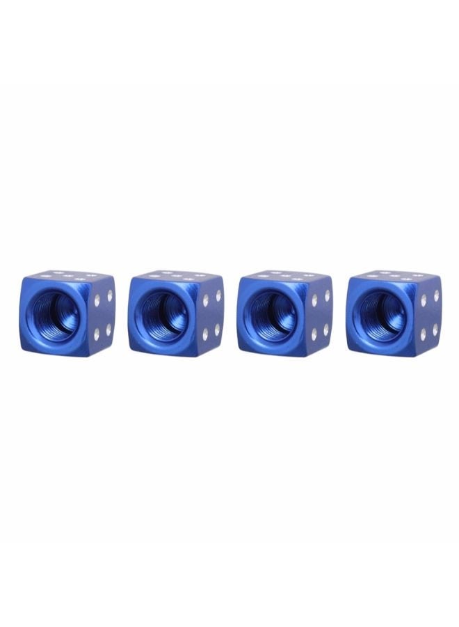 NIBEMINENT 4-Piece Dice Style Car Tire Valve Cap  - Image 2
