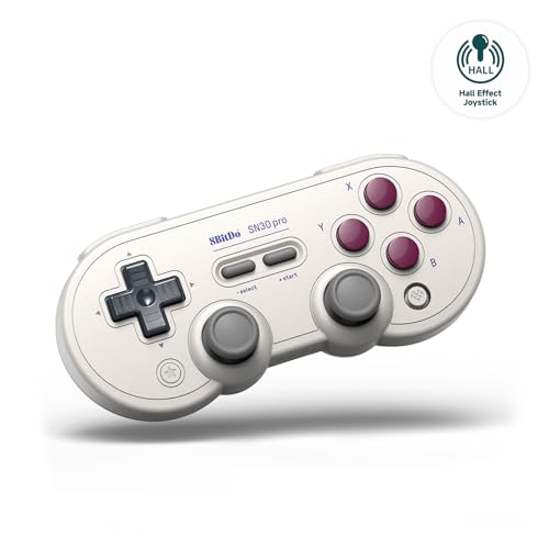 8BitDo SN30 Pro Bluetooth Controller with Hall Effect Joysticks, Rumble Vibration, and Turbo Function, Compatible with Switch/Switch 2, PC, macOS, Android, Steam Deck & Raspberry Pi (G Classic) - Image 1