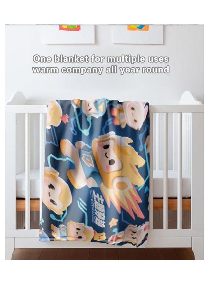 general Flannel thin blanket (warm and comfortable, suitable for sleep, gaming, dust removal and sandproof) 150cm*200cm - 717 - Image 4