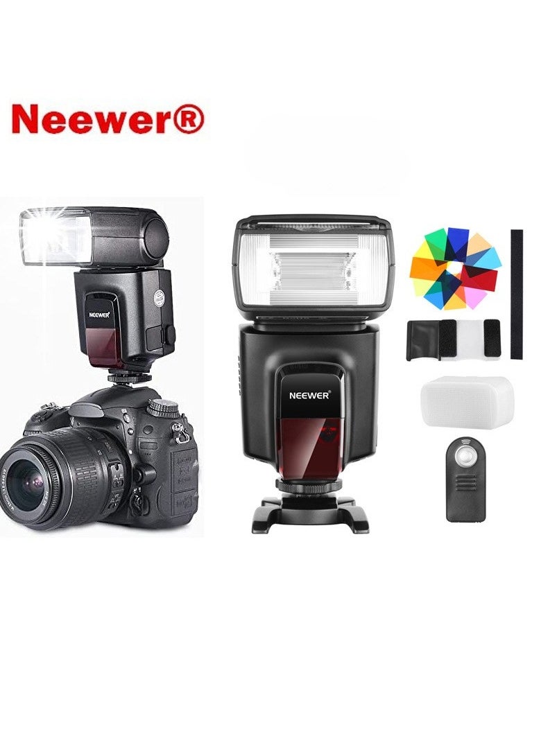 Neewer TT560 Flash Speedlite Set for Canon Nikon Sony Panasonic Olympus Fujifilm Pentax Sigma Minolta Leica and Other SLR Digital SLR Film SLR Cameras and Digital Cameras with Single-Contact Hot Shoe  - Image 1