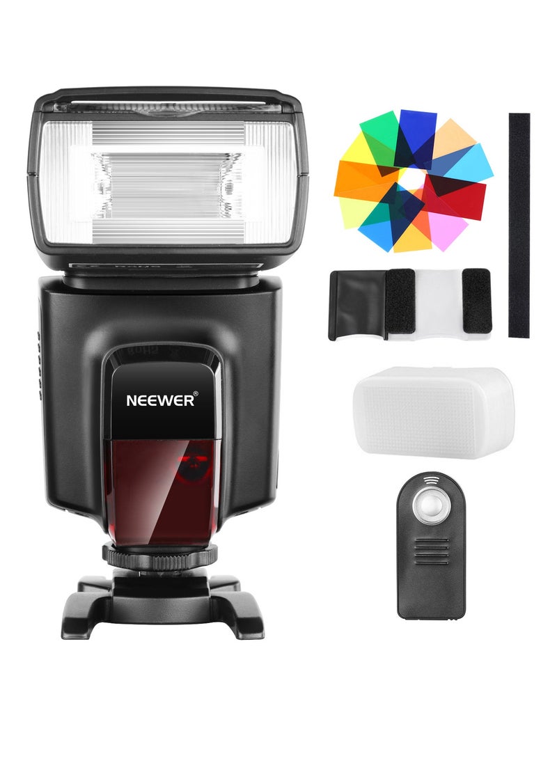 Neewer TT560 Flash Speedlite Set for Canon Nikon Sony Panasonic Olympus Fujifilm Pentax Sigma Minolta Leica and Other SLR Digital SLR Film SLR Cameras and Digital Cameras with Single-Contact Hot Shoe  - Image 4