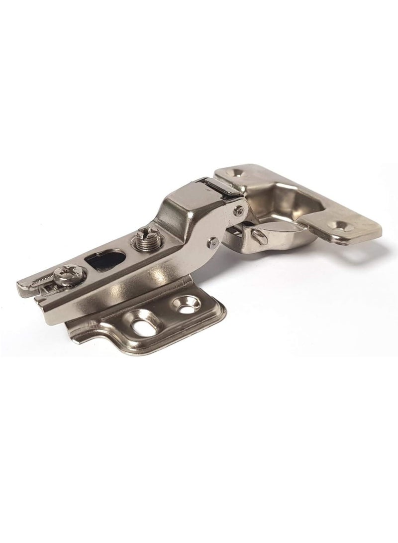 Abbasali 110 Degree Angle Adjustable Stainless Steel Cabinet Door Concealed Cabinet Hinge (2, Half Overlay) - Image 1