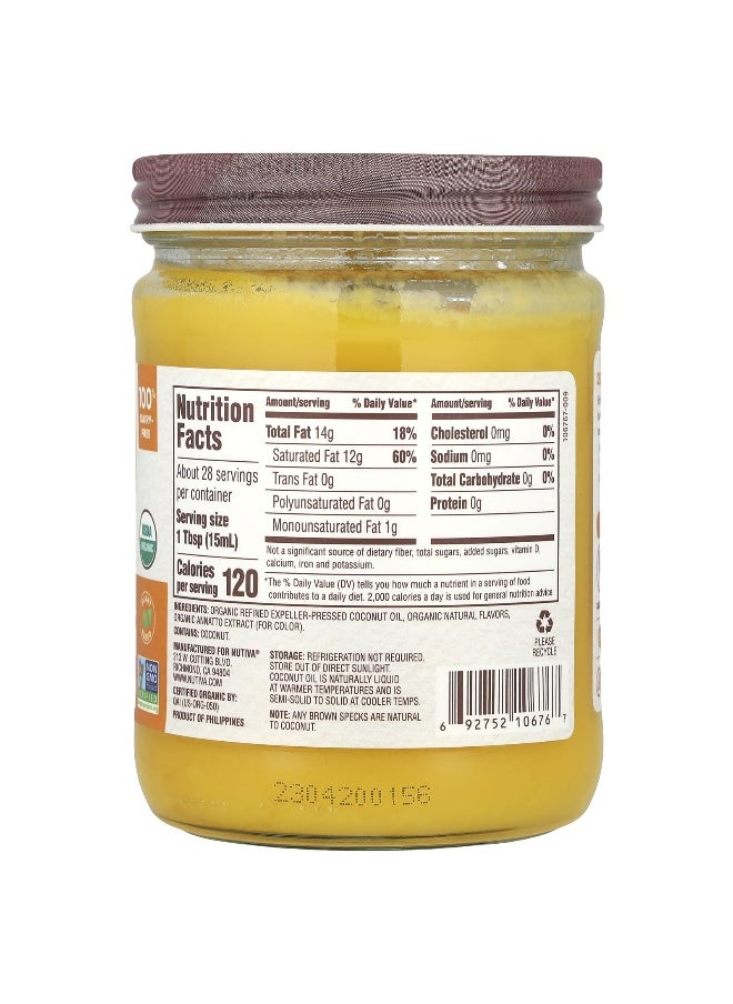 Nutiva Nutiva, Organic Coconut Oil, Buttery, 14 fl oz (414 ml)  - Image 2