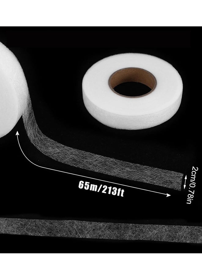 شريط لاصق مزدوج الجوانب للخياطة، مقاس 3/4 بوصة × 71 ياردة، مناسب للفساتين والستائر والتنانير والجينز. - Image 2