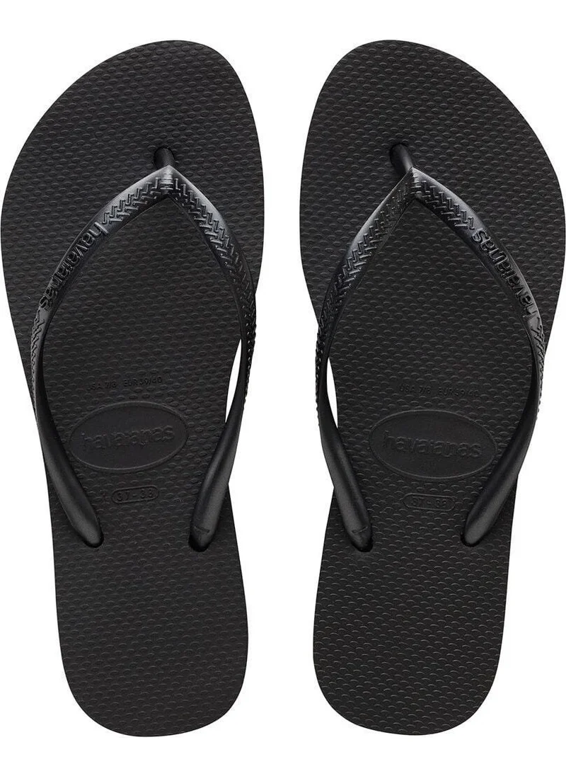 هافاياناس Slim Platform Women's Black Flip-Flops 4144537-0090