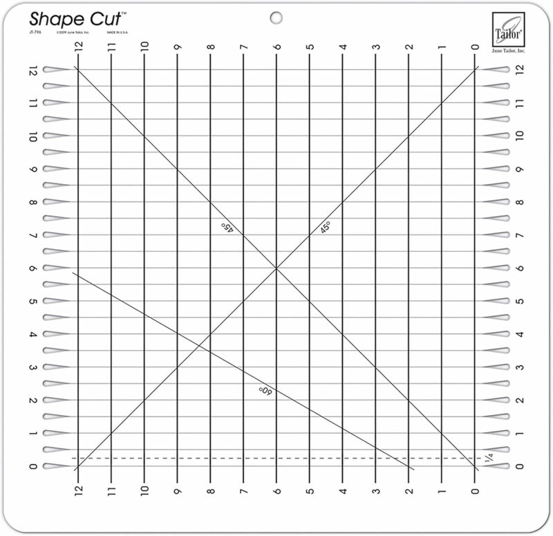 June Tailor Shape Cut Ruler for Precise Fabric Cutting - Image 1