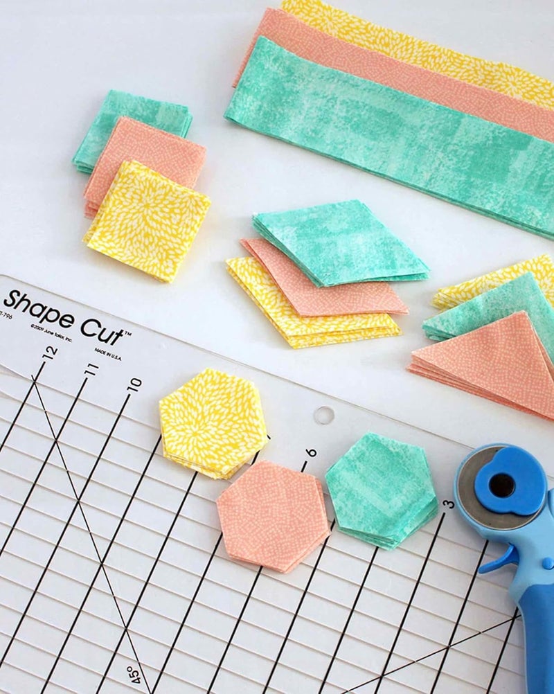 June Tailor Shape Cut Ruler for Precise Fabric Cutting - Image 2