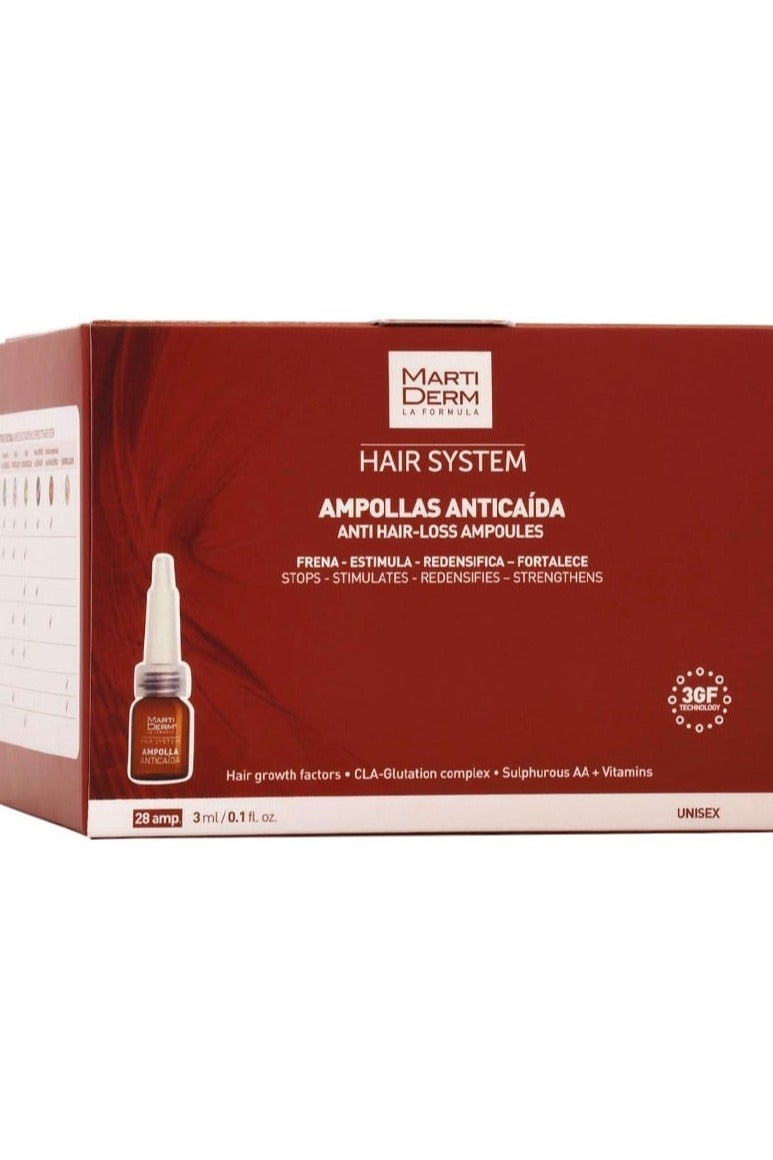 Martiderm Hair System Hair-Loss Ampoules Strenngthens 28 units - Image 1