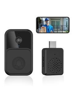 Excefore Smart Wireless Remote Video Doorbell, Camera Wireless Intercom Doorbell, HD Night Vision WiFi Security Door Doorbell, Cloud Storage, 2-Way Audio  - Image 1